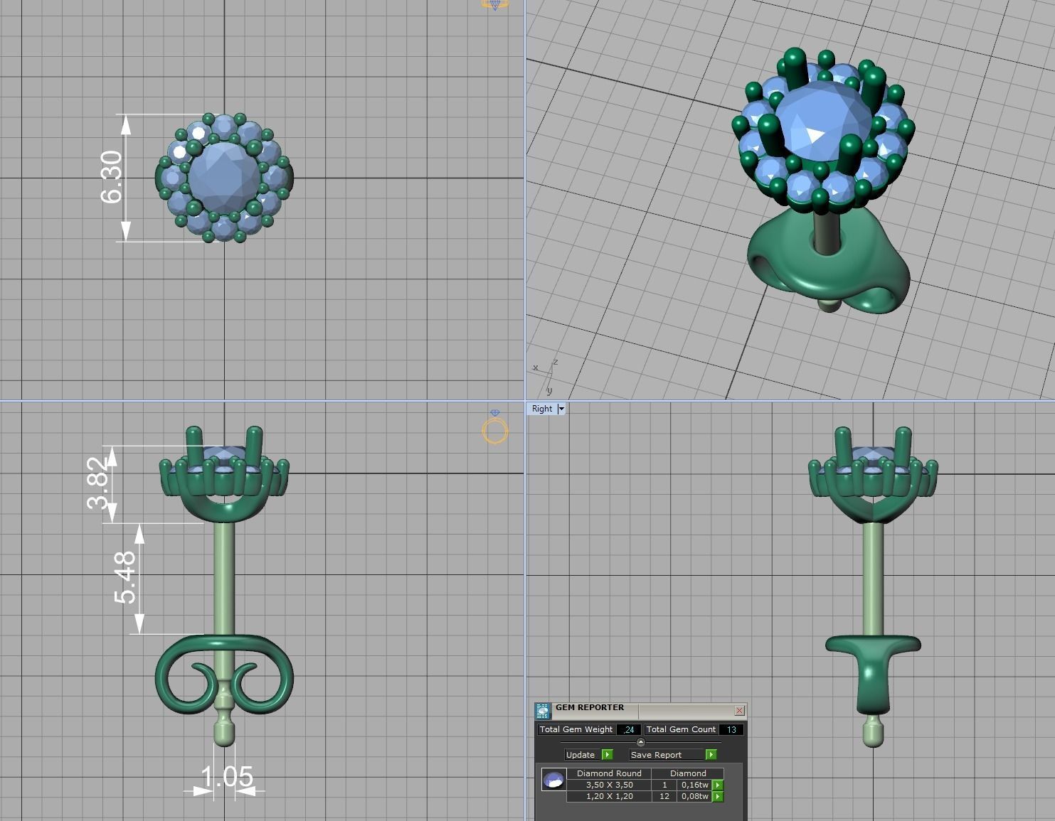 Bespoke Classic Ring and Stud Earrings Collection _18