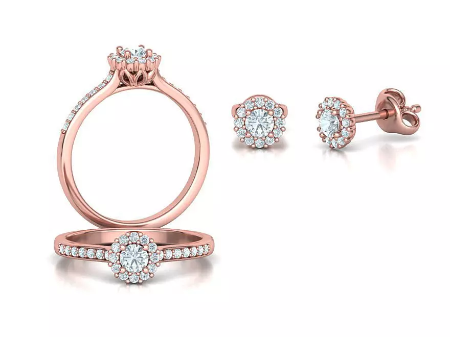 Bespoke Classic Ring and Stud Earrings Collection _0