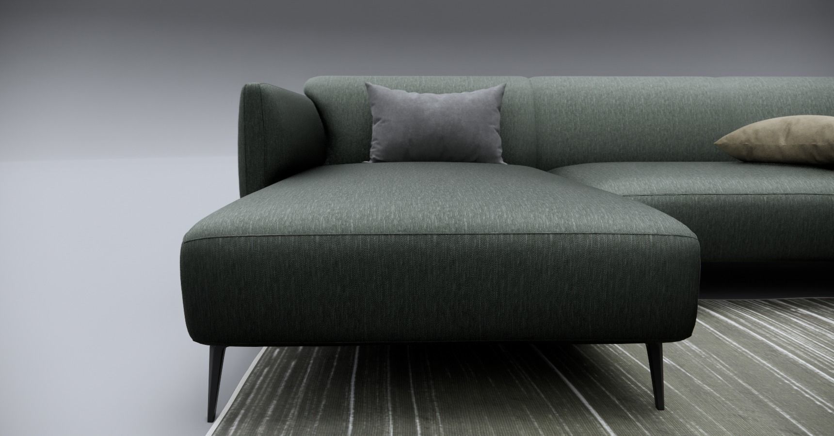 Sofa With Resting - Revit family 3D model_16