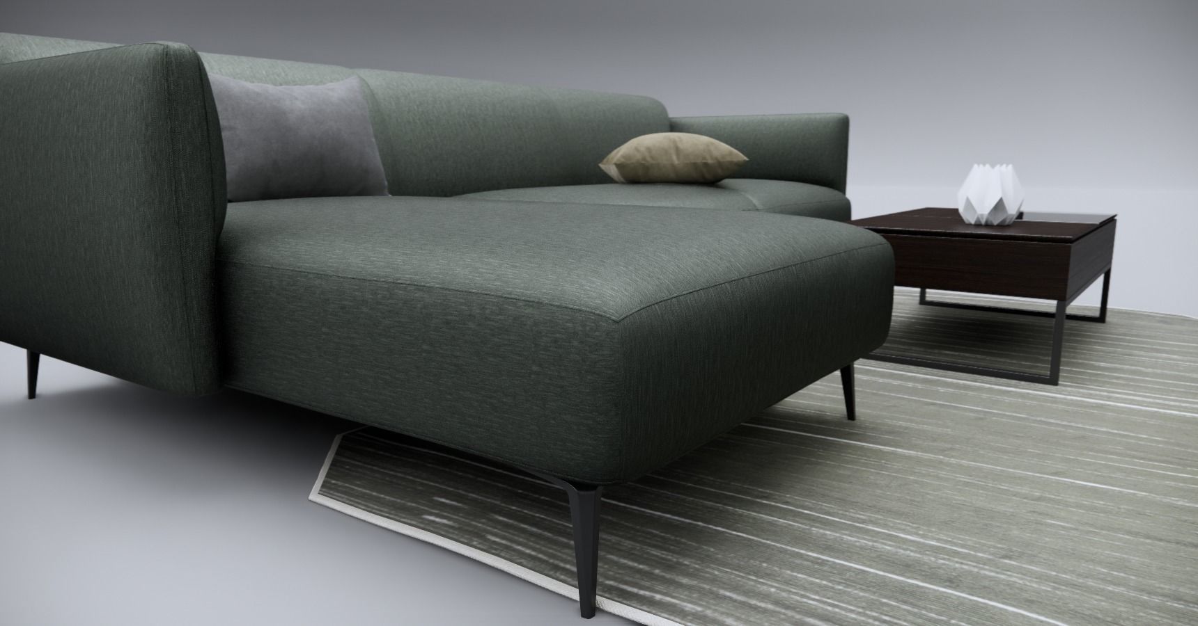 Sofa With Resting - Revit family 3D model_1