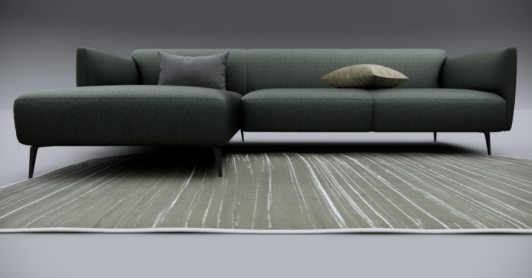 Sofa With Resting - Revit family 3D model_21