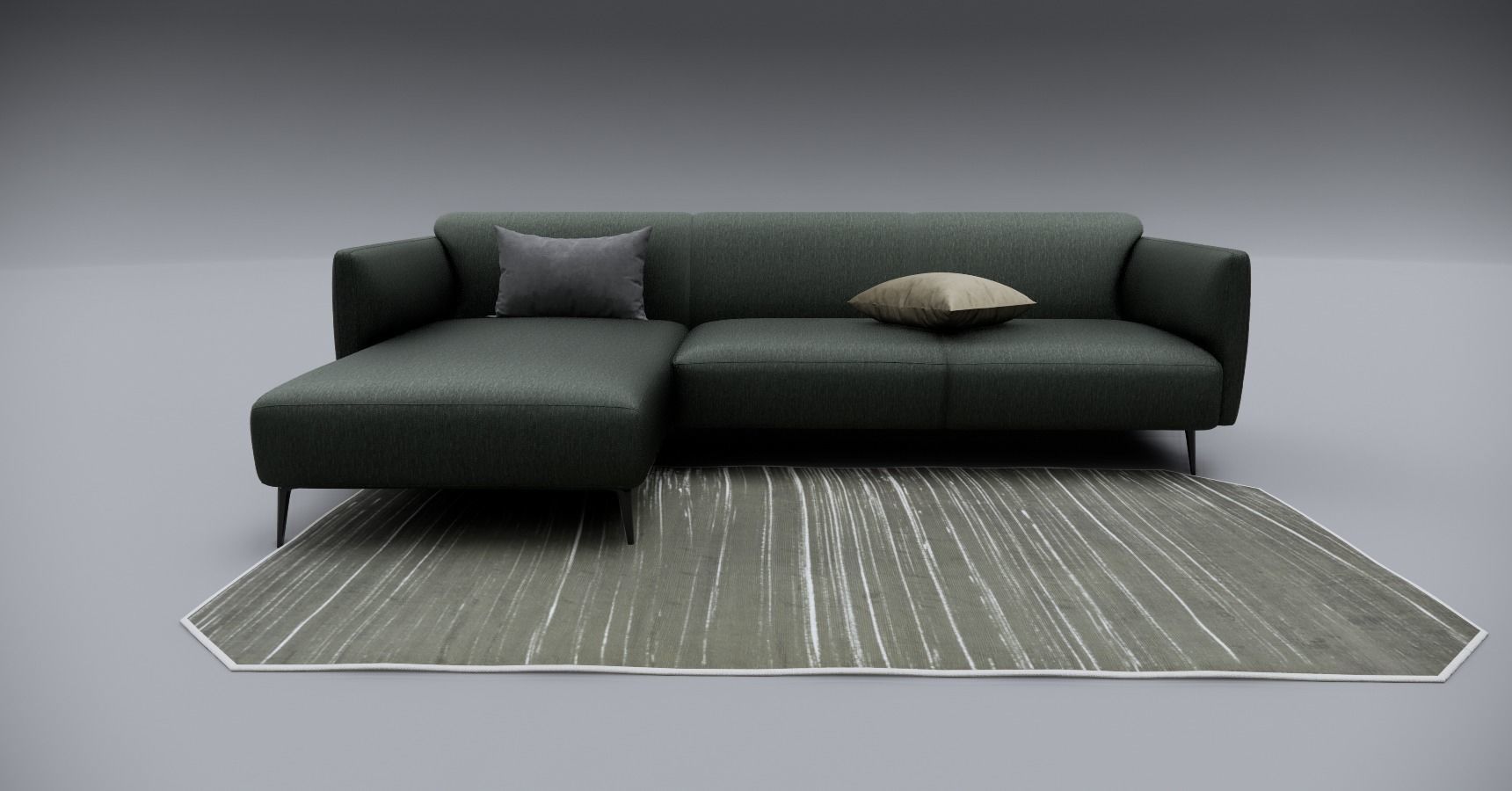 Sofa With Resting - Revit family 3D model_20