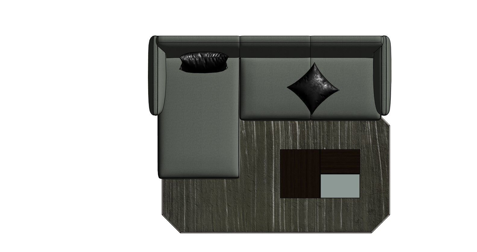 Sofa With Resting - Revit family 3D model_27