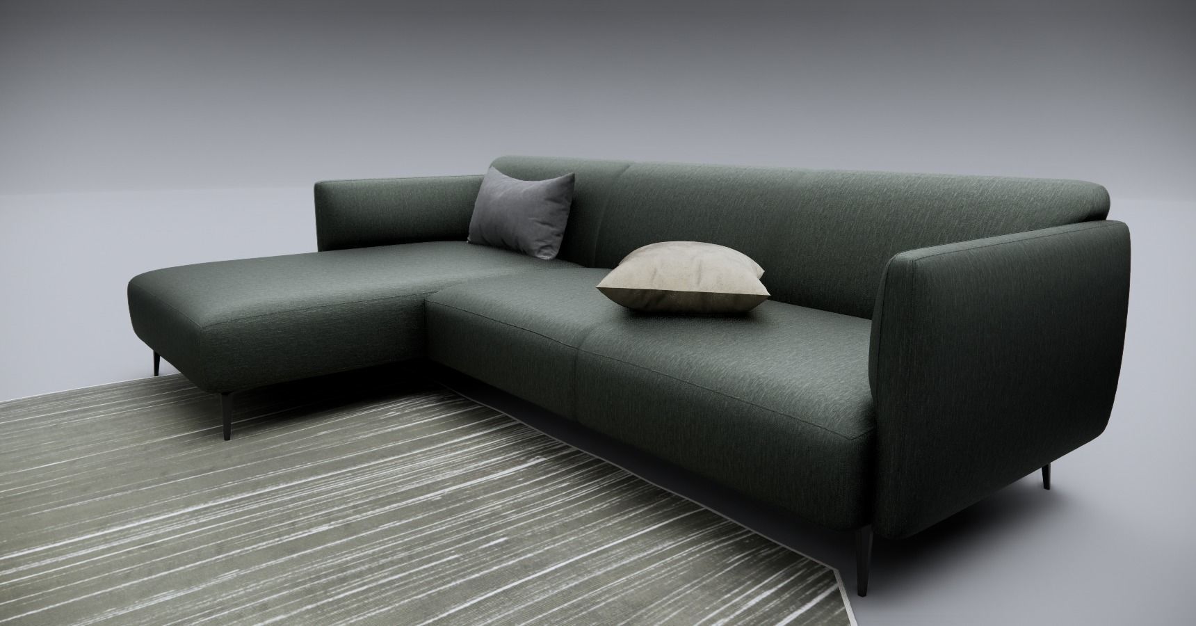 Sofa With Resting - Revit family 3D model_22