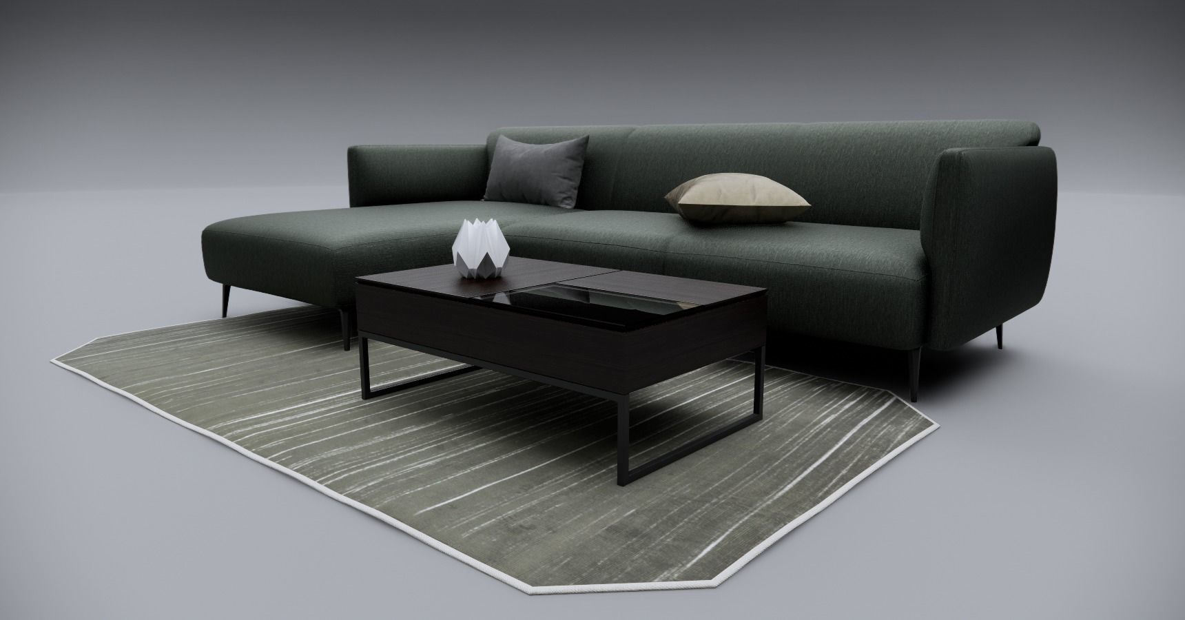 Sofa With Resting - Revit family 3D model_5