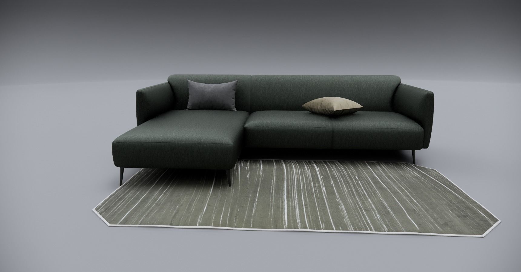 Sofa With Resting - Revit family 3D model_14