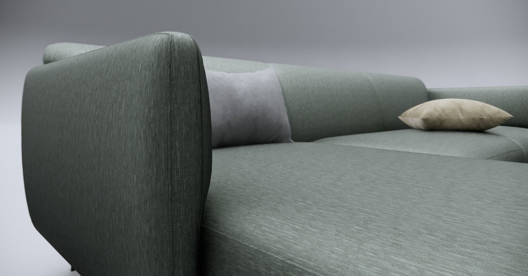 Sofa With Resting - Revit family 3D model_3