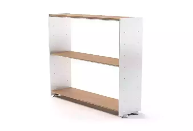 Brown And White Colored Shelf