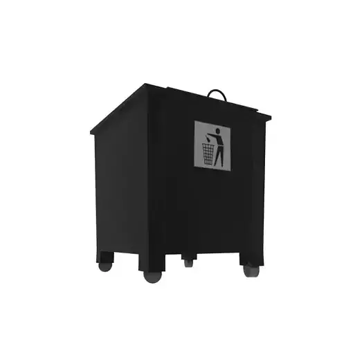 Trash can  Free low-poly 3D model