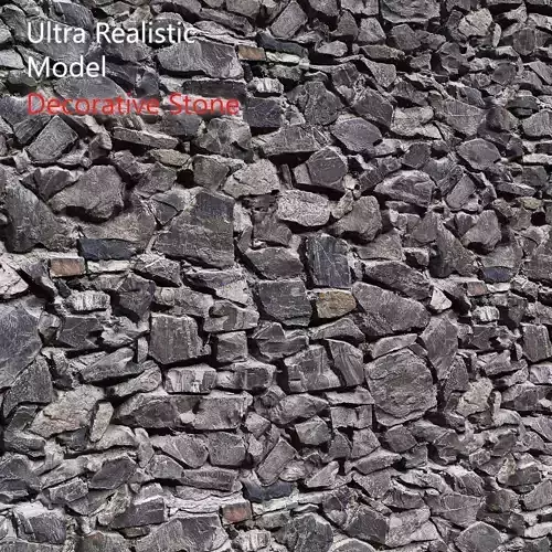 Ultra realistic Decorative dark stone wall