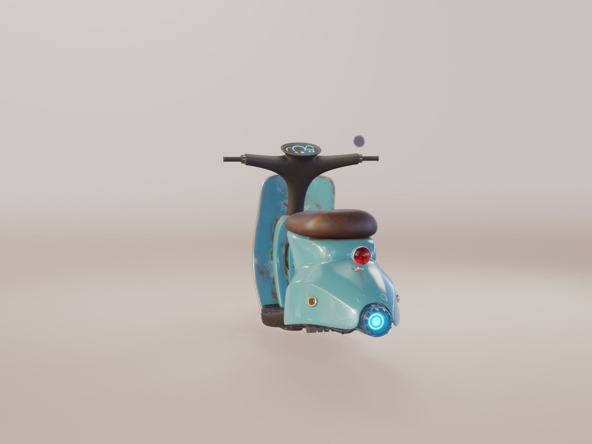 Hover Bike Scooter 3D model_15