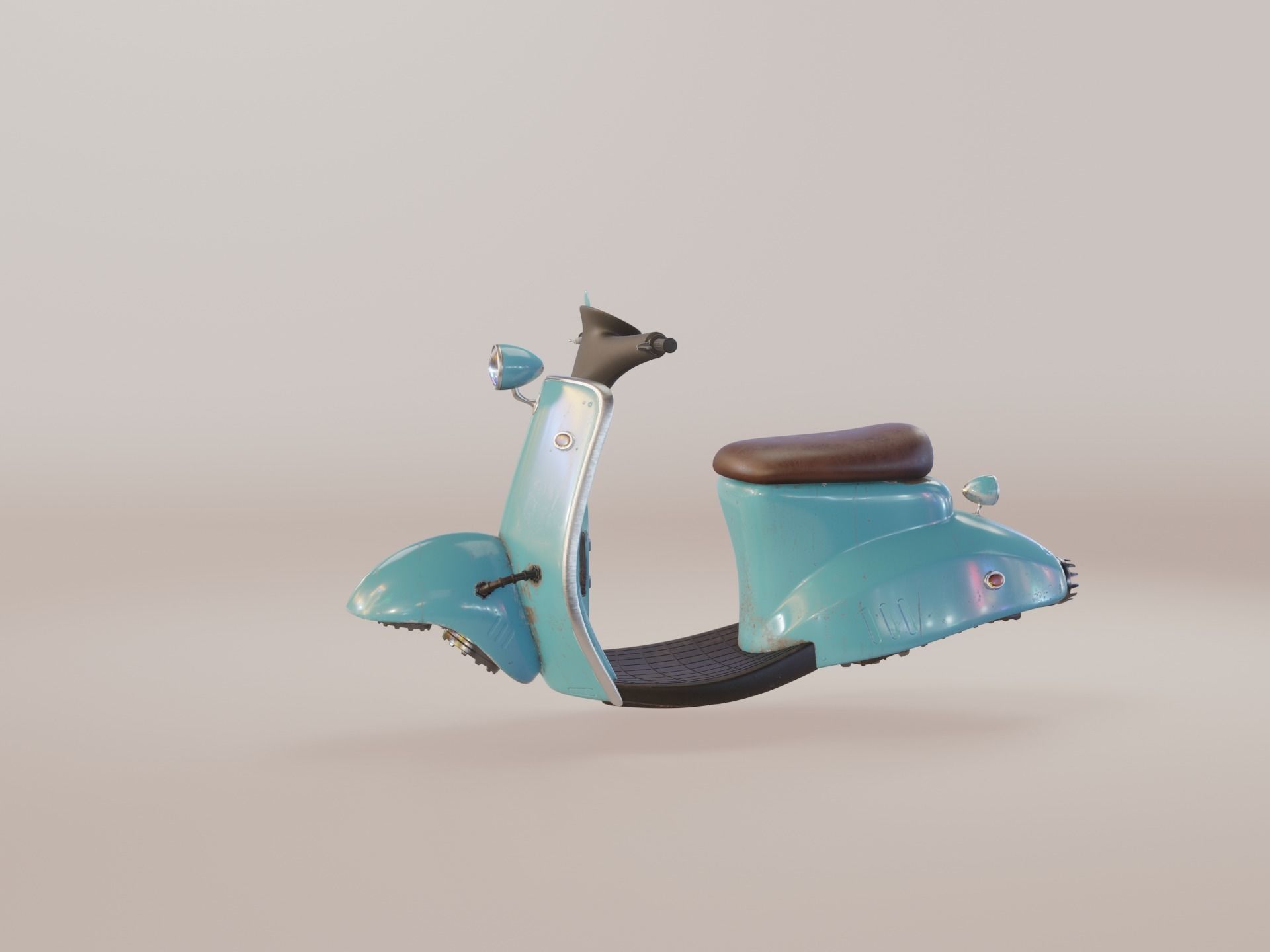Hover Bike Scooter 3D model_18