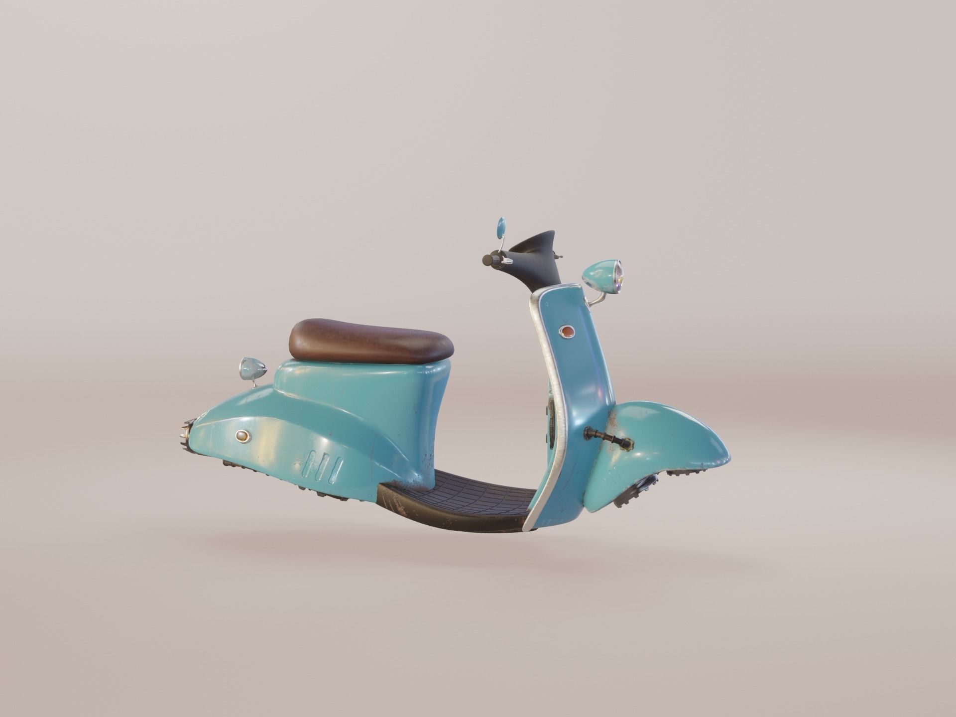 Hover Bike Scooter 3D model_23