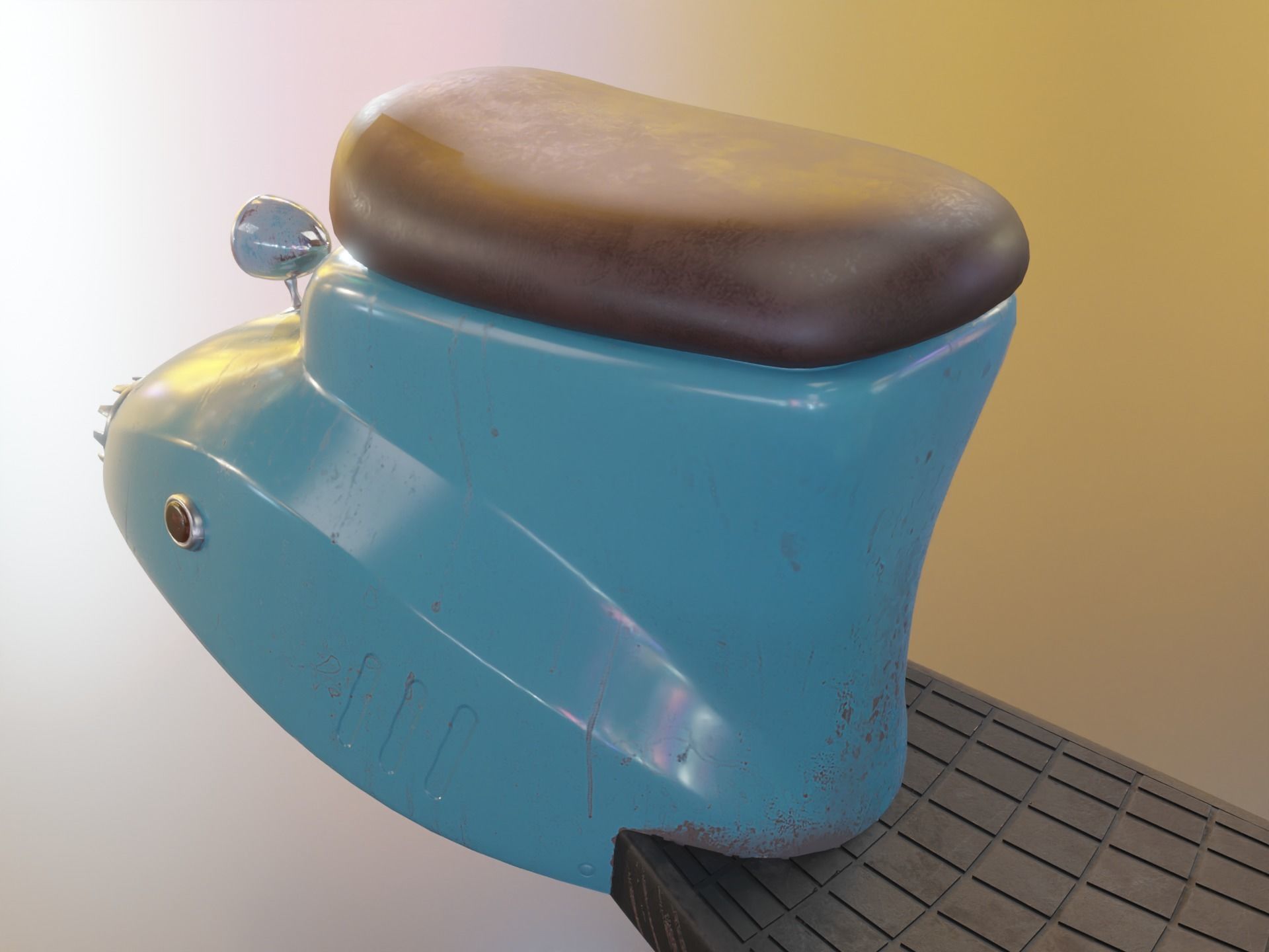 Hover Bike Scooter 3D model_9