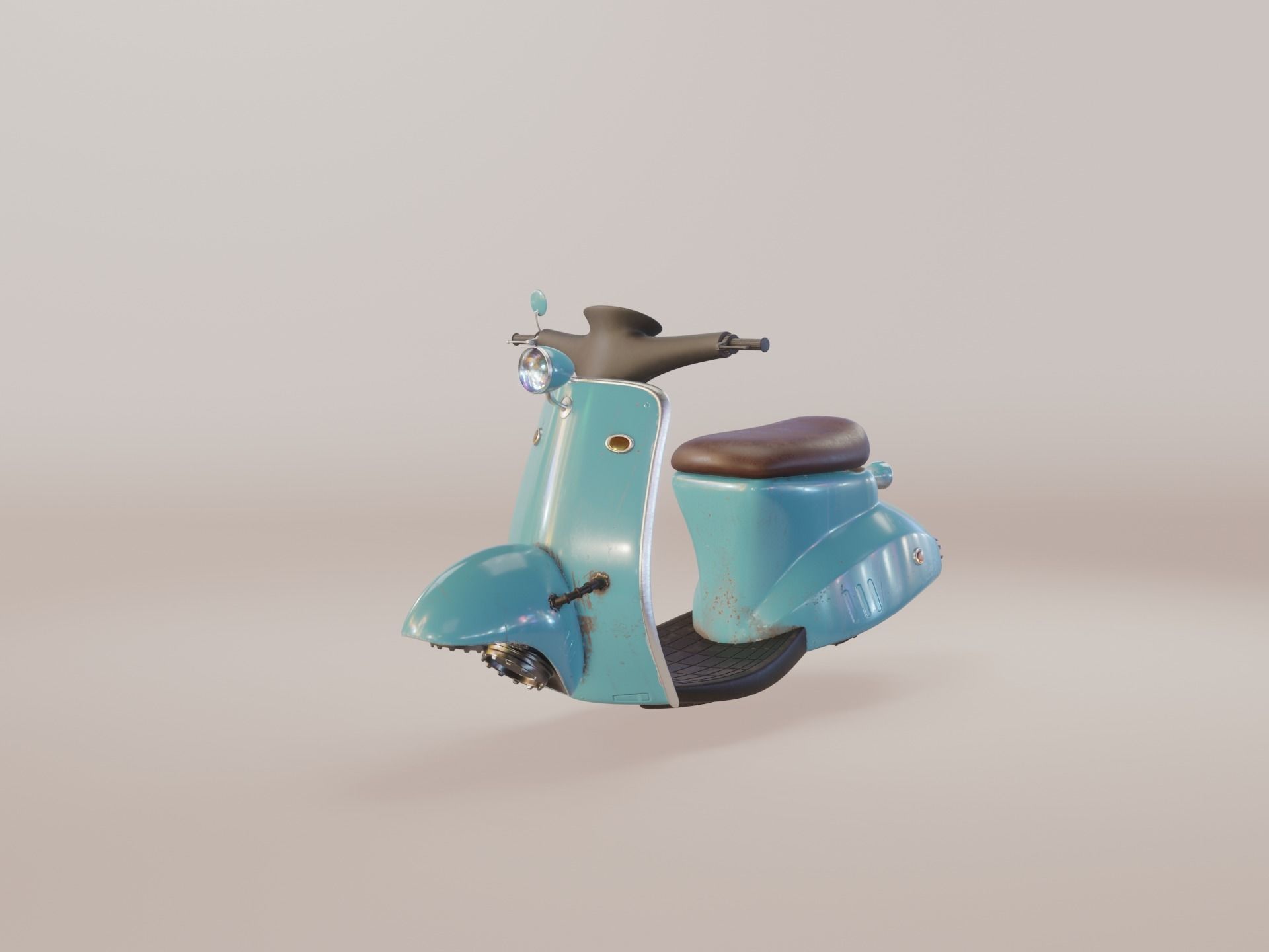 Hover Bike Scooter 3D model_19