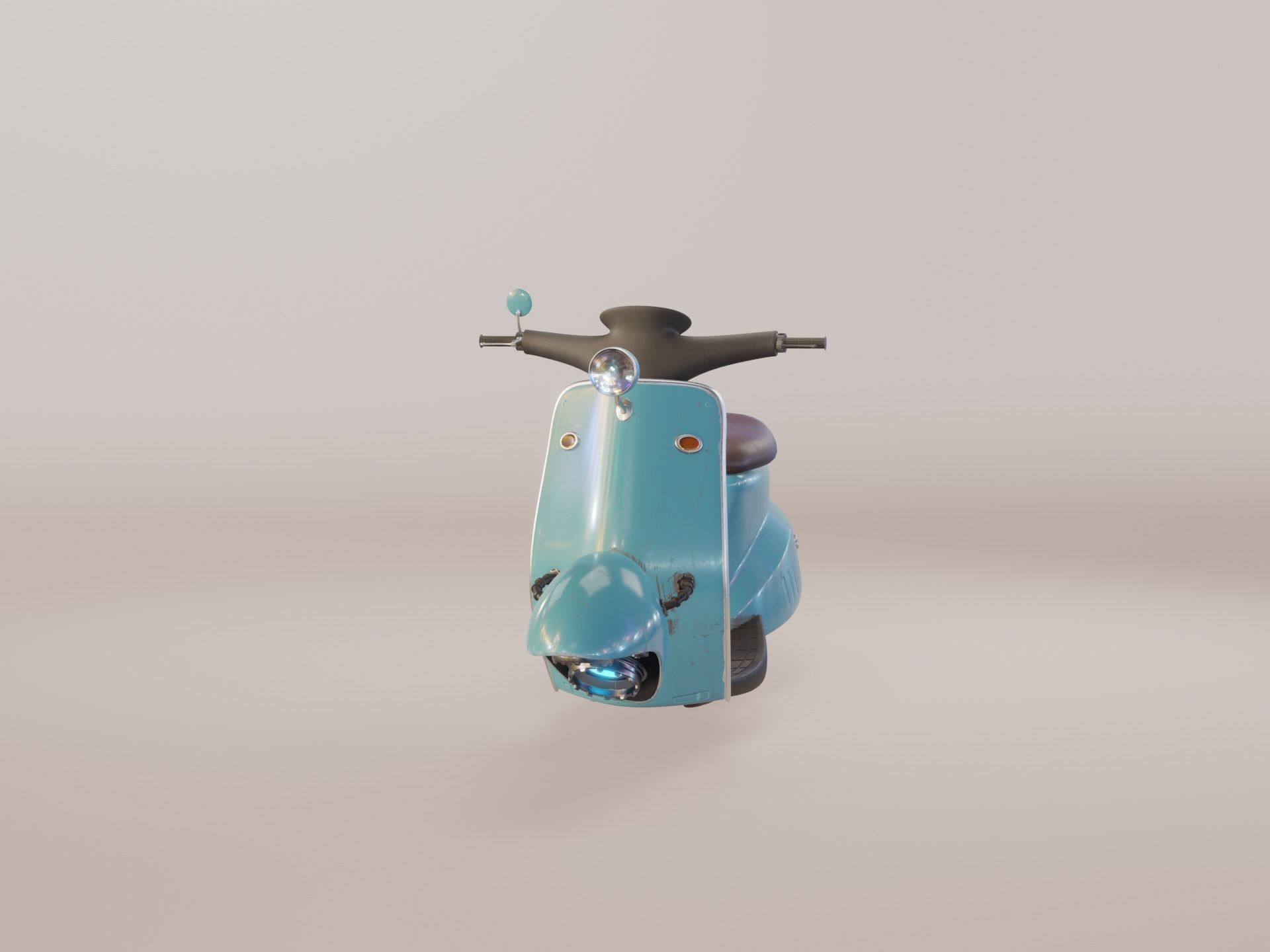 Hover Bike Scooter 3D model_20