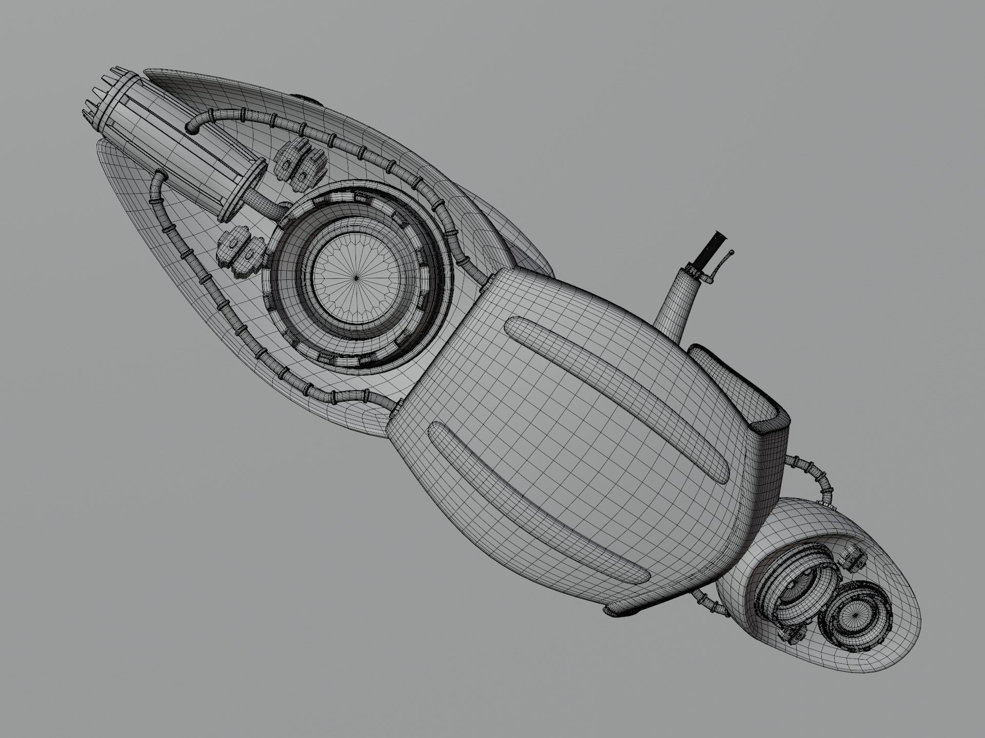Hover Bike Scooter 3D model_26
