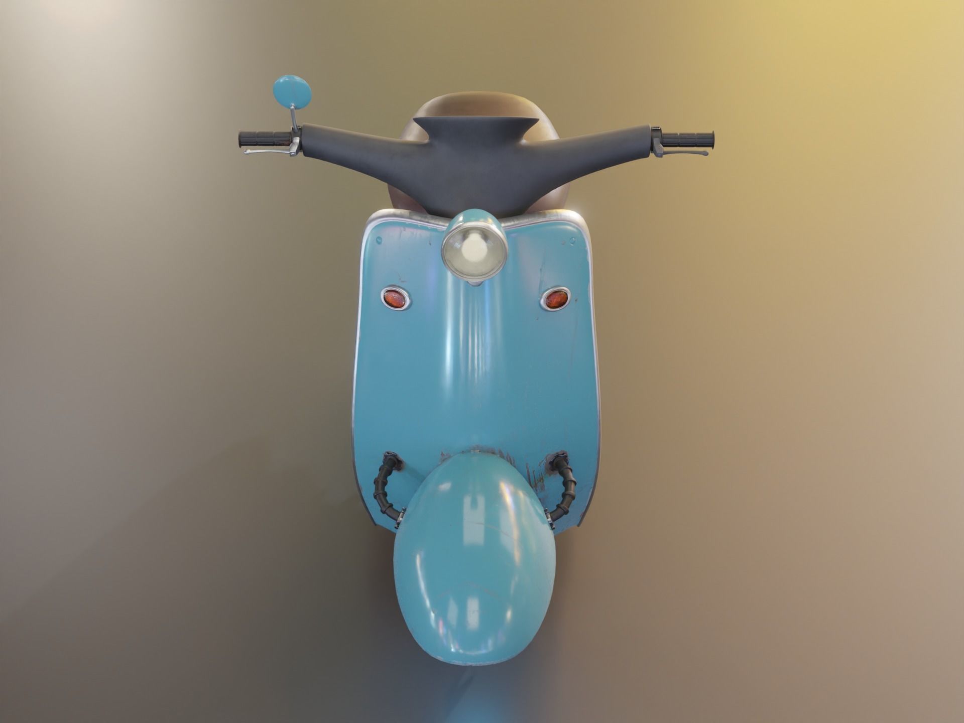 Hover Bike Scooter 3D model_3