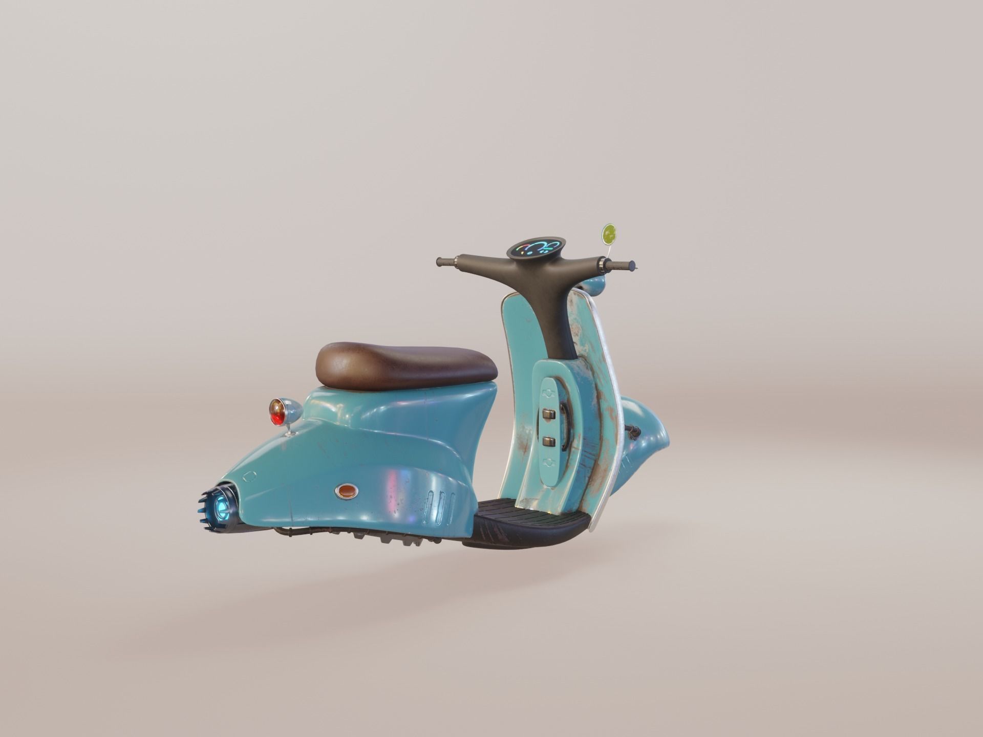 Hover Bike Scooter 3D model_13