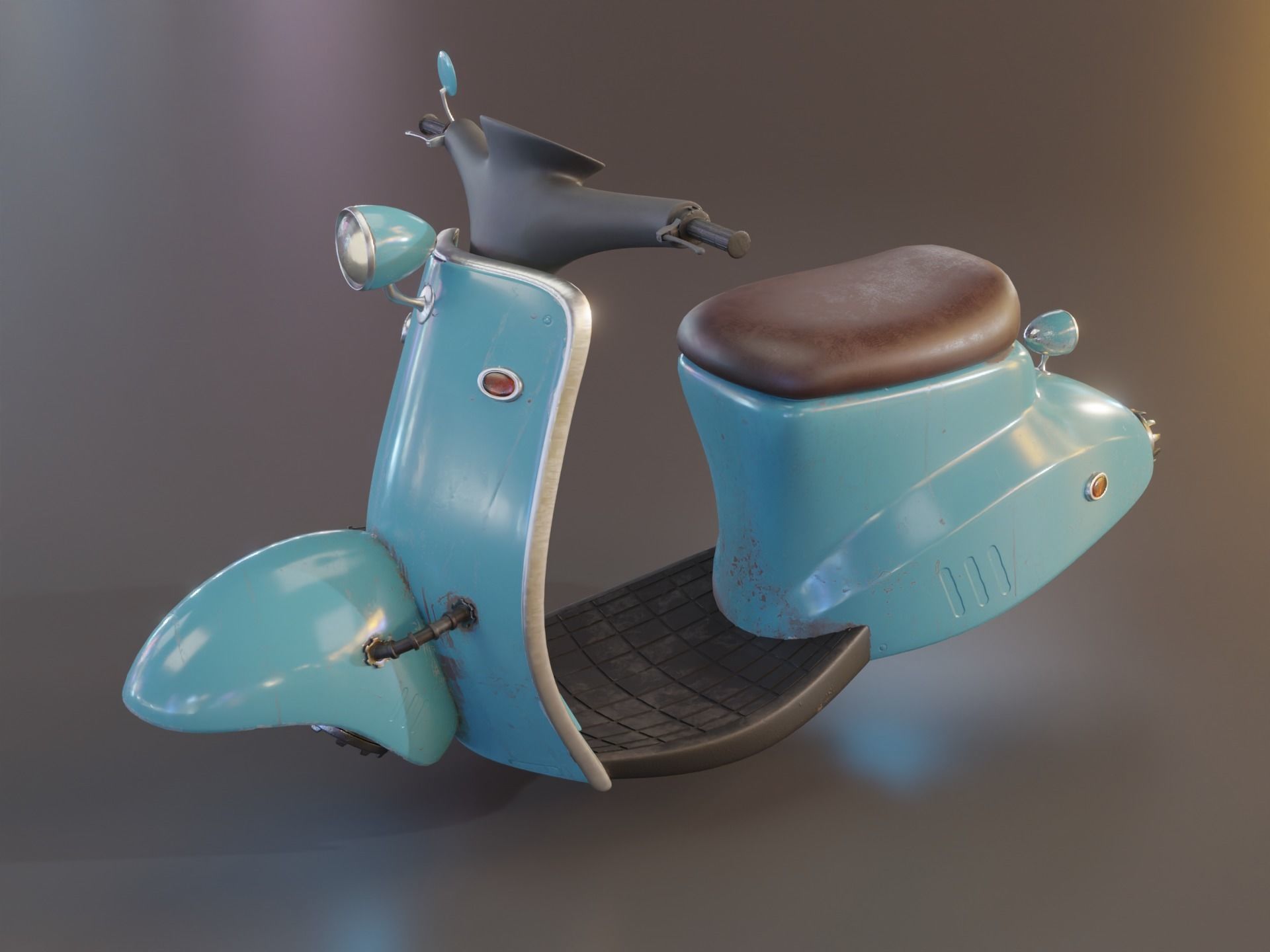 Hover Bike Scooter 3D model_4