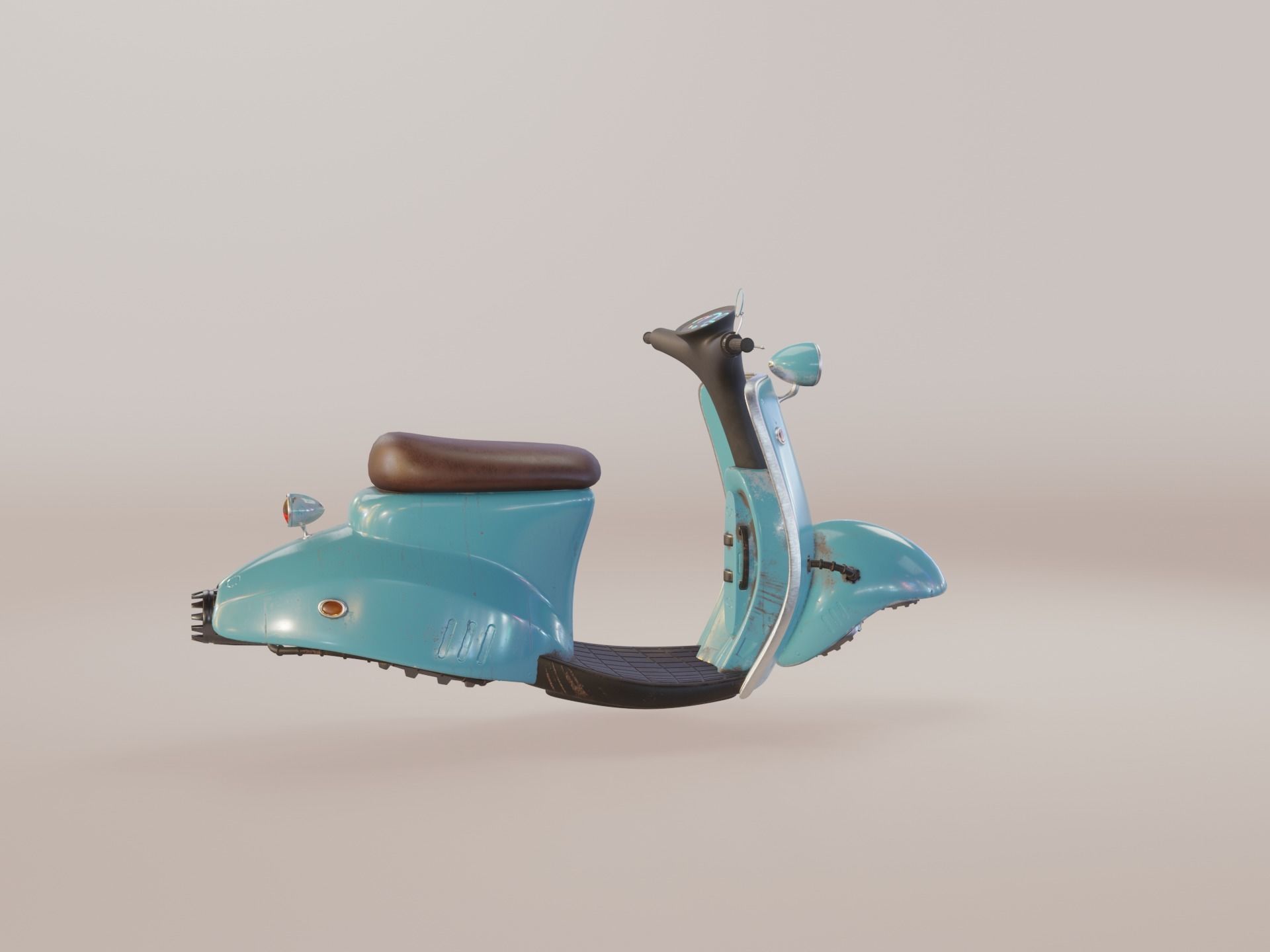 Hover Bike Scooter 3D model_24