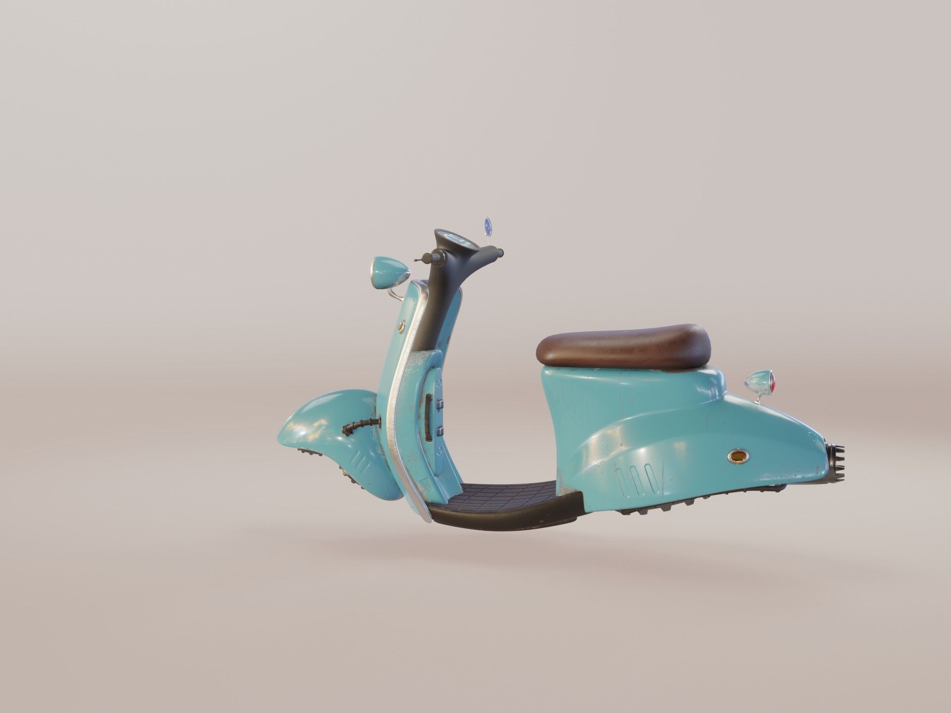 Hover Bike Scooter 3D model_17