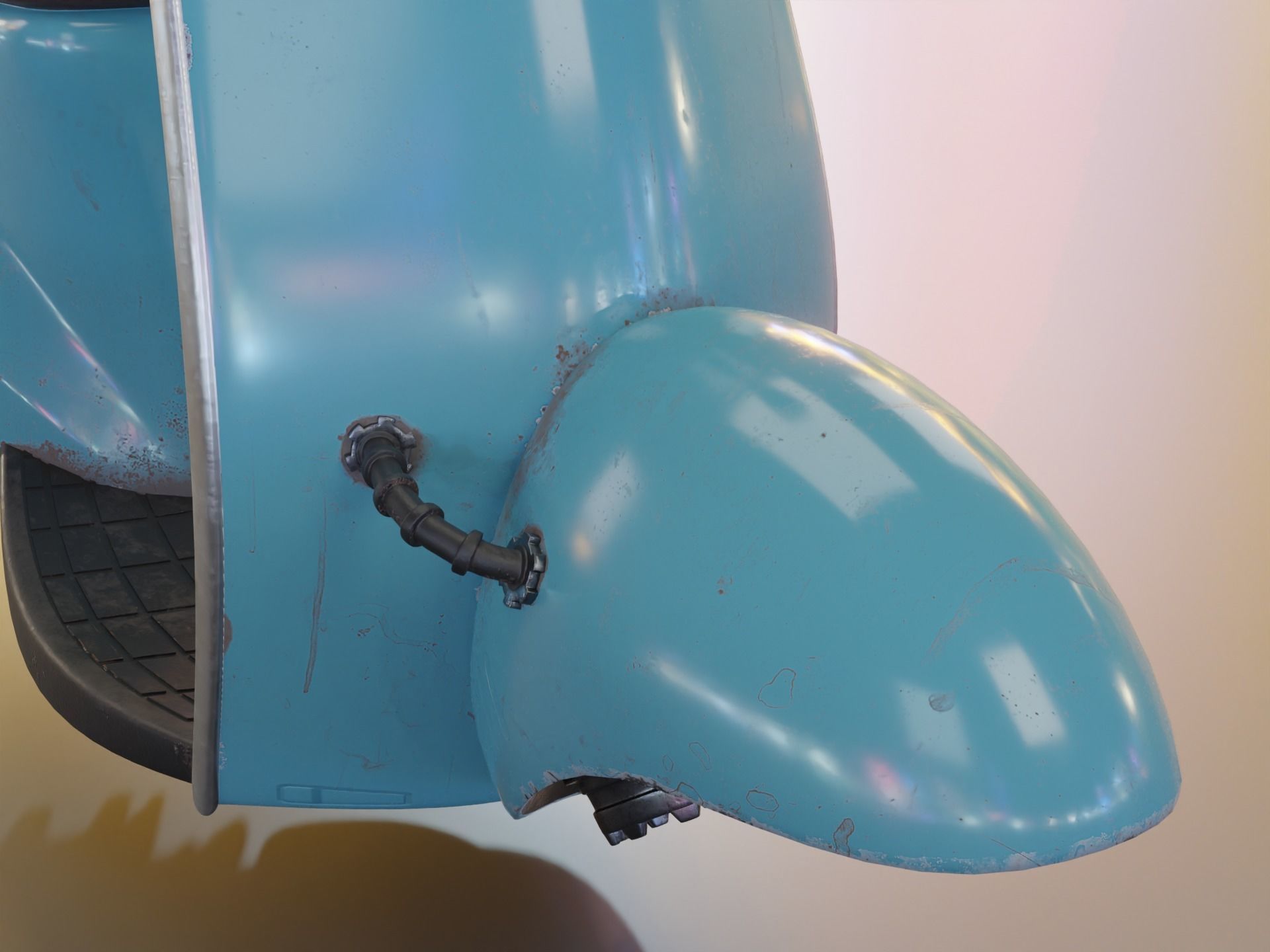 Hover Bike Scooter 3D model_11