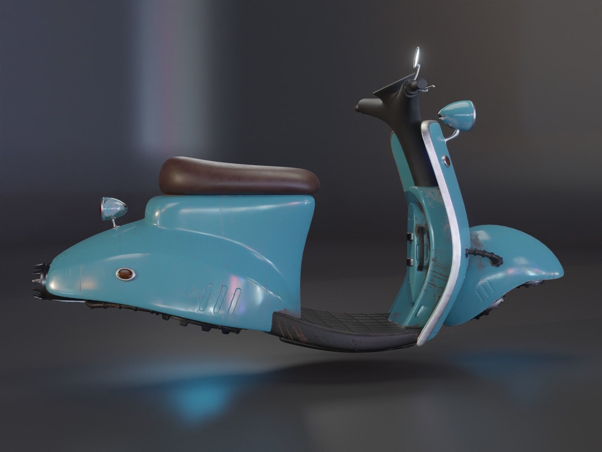Hover Bike Scooter 3D model_1
