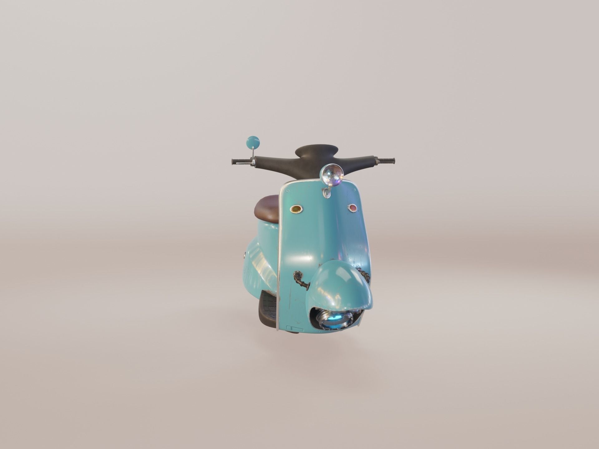 Hover Bike Scooter 3D model_21