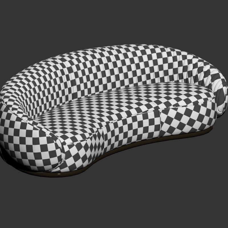 Ghidini long Strip Curved Sofa 3D model_3