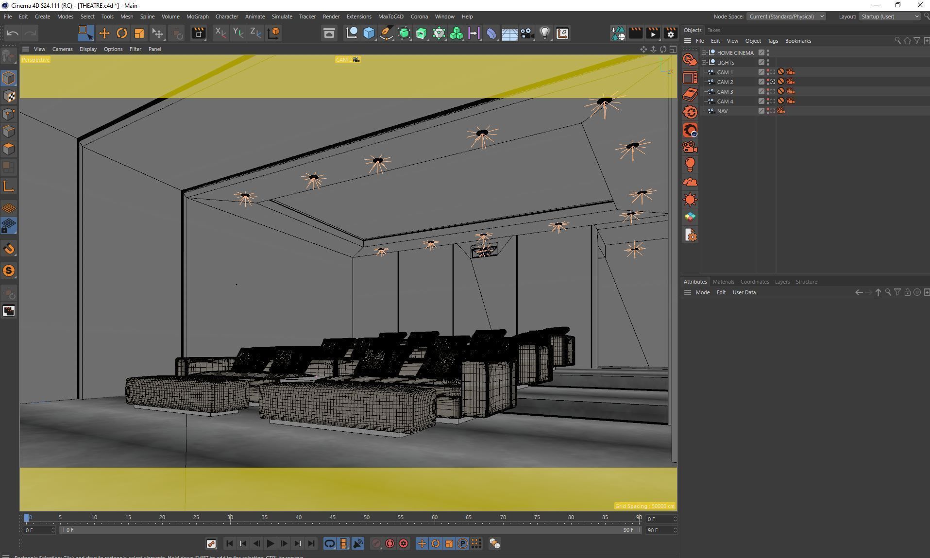 Corona - C4D scene files - Luxury Home Cinema 3D model_5