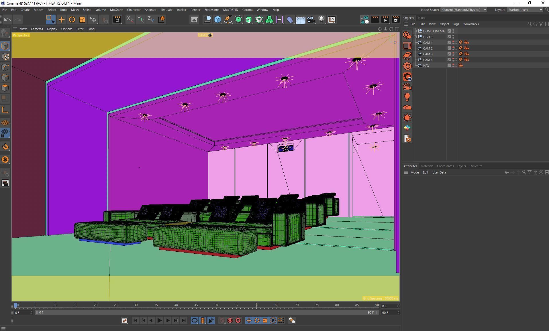 Corona - C4D scene files - Luxury Home Cinema 3D model_11