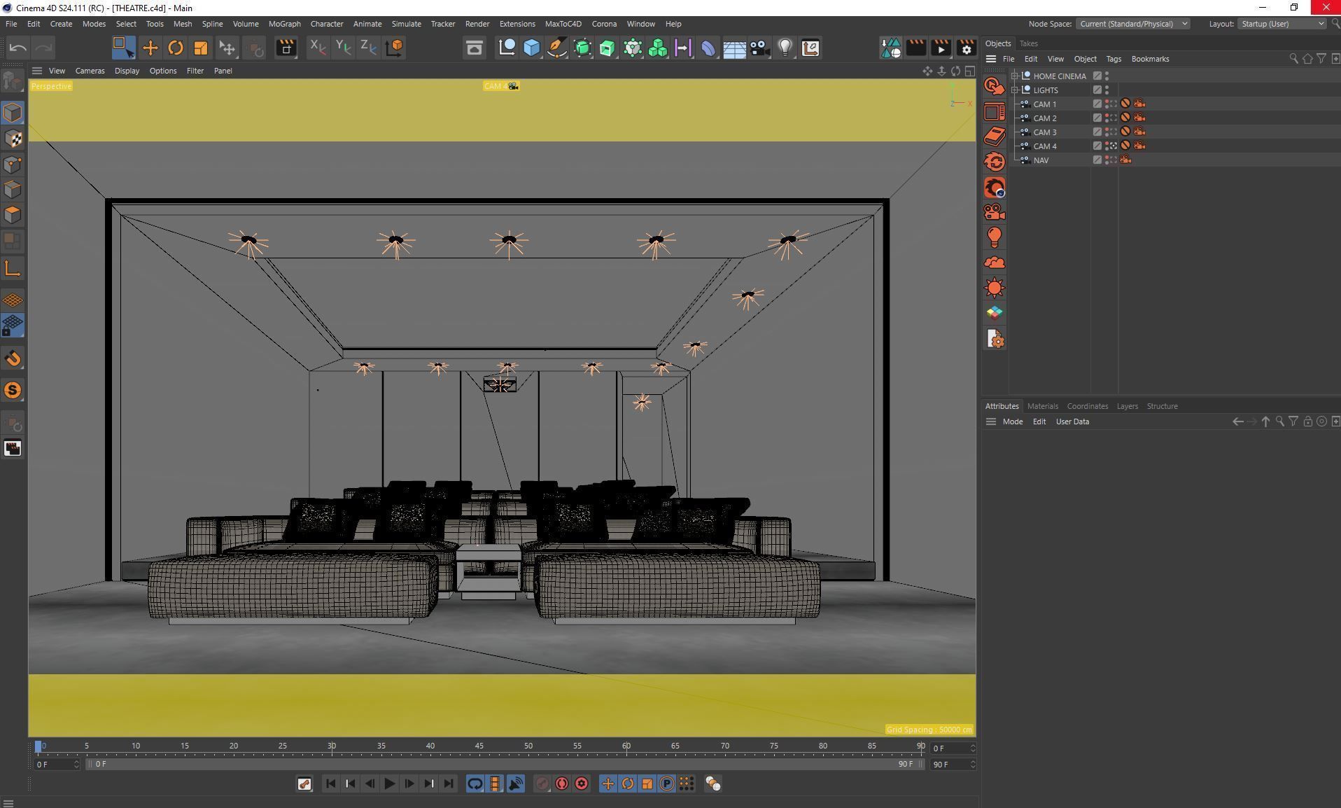 Corona - C4D scene files - Luxury Home Cinema 3D model_7