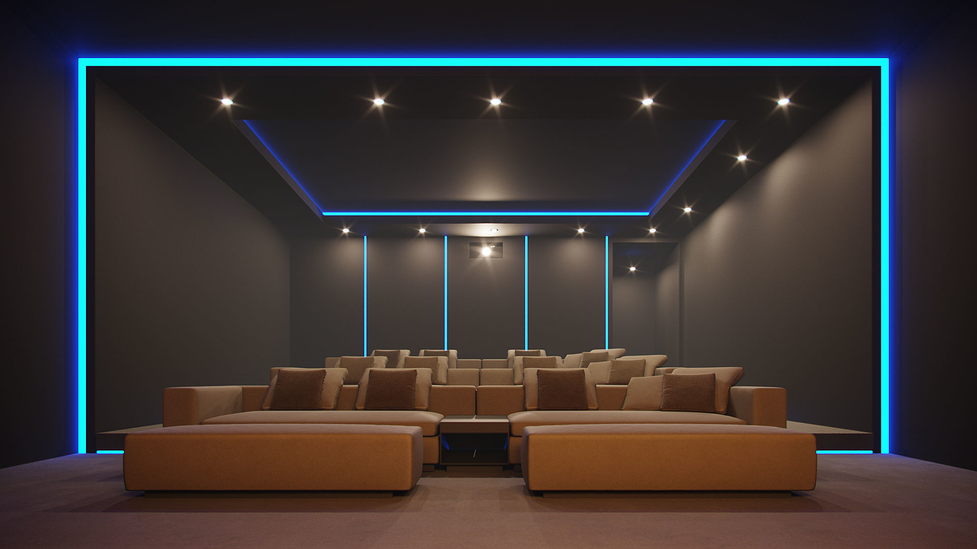 Corona - C4D scene files - Luxury Home Cinema 3D model_4