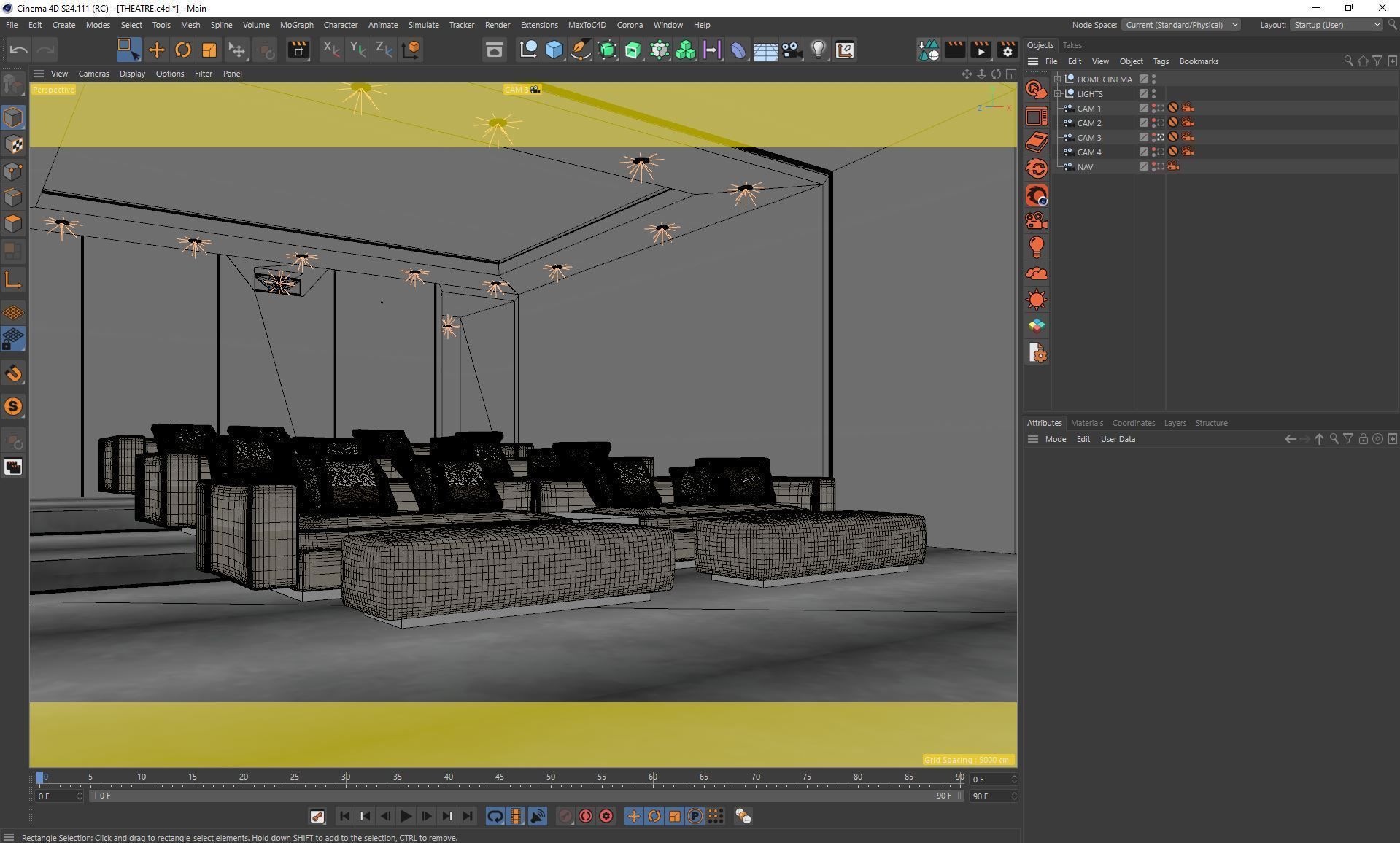 Corona - C4D scene files - Luxury Home Cinema 3D model_8