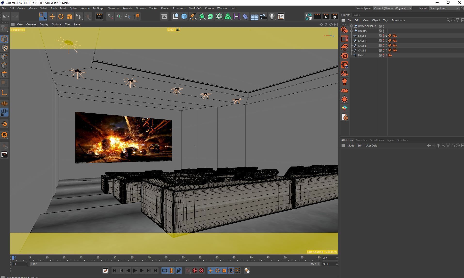 Corona - C4D scene files - Luxury Home Cinema 3D model_6