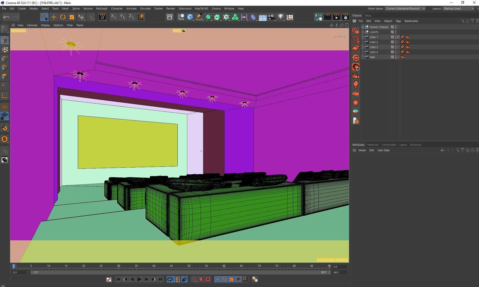 Corona - C4D scene files - Luxury Home Cinema 3D model_10