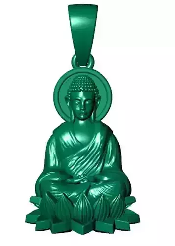 Buddha 3D model pendant