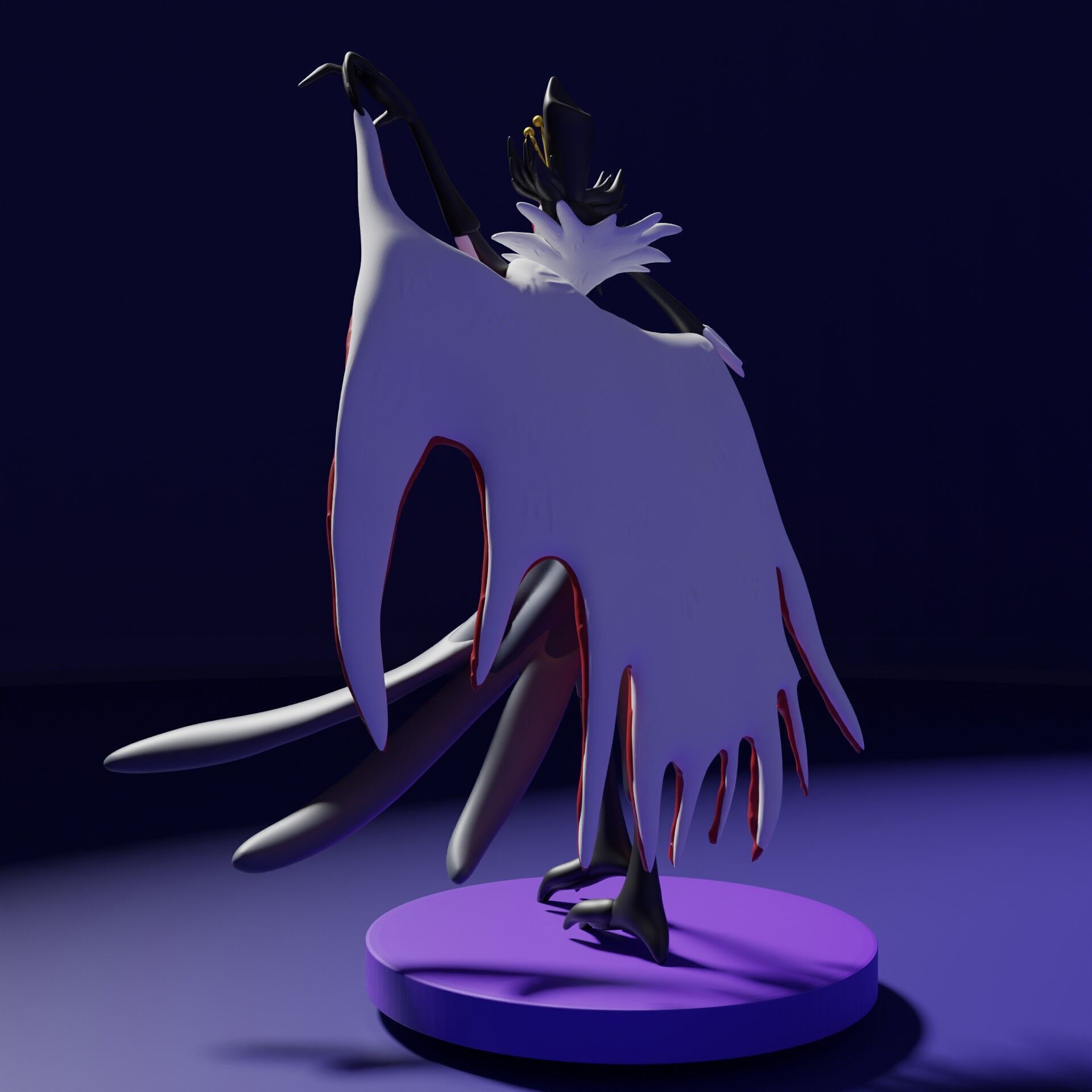 Stolas helluva boss Model 3D pintable 3D print model_2