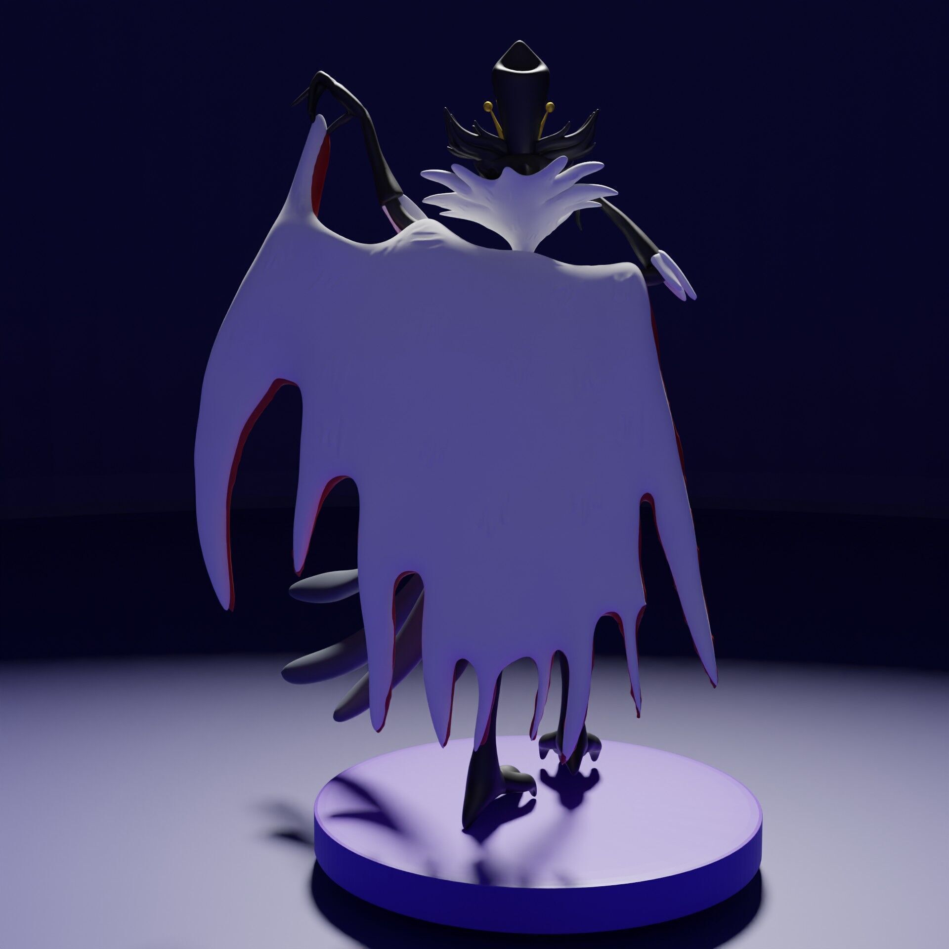 Stolas helluva boss Model 3D pintable 3D print model_3