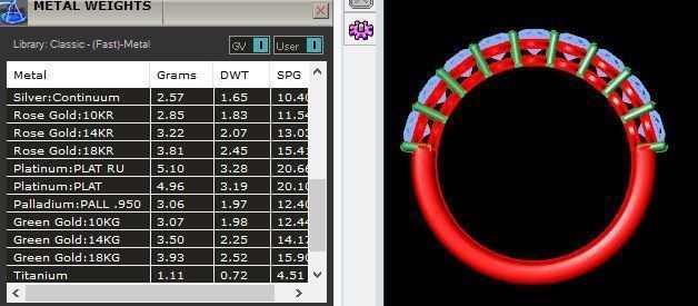9 Circle Stone Ring 3D print model_9