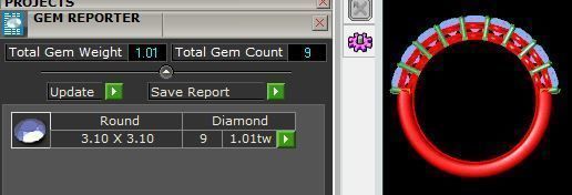 9 Circle Stone Ring 3D print model_10