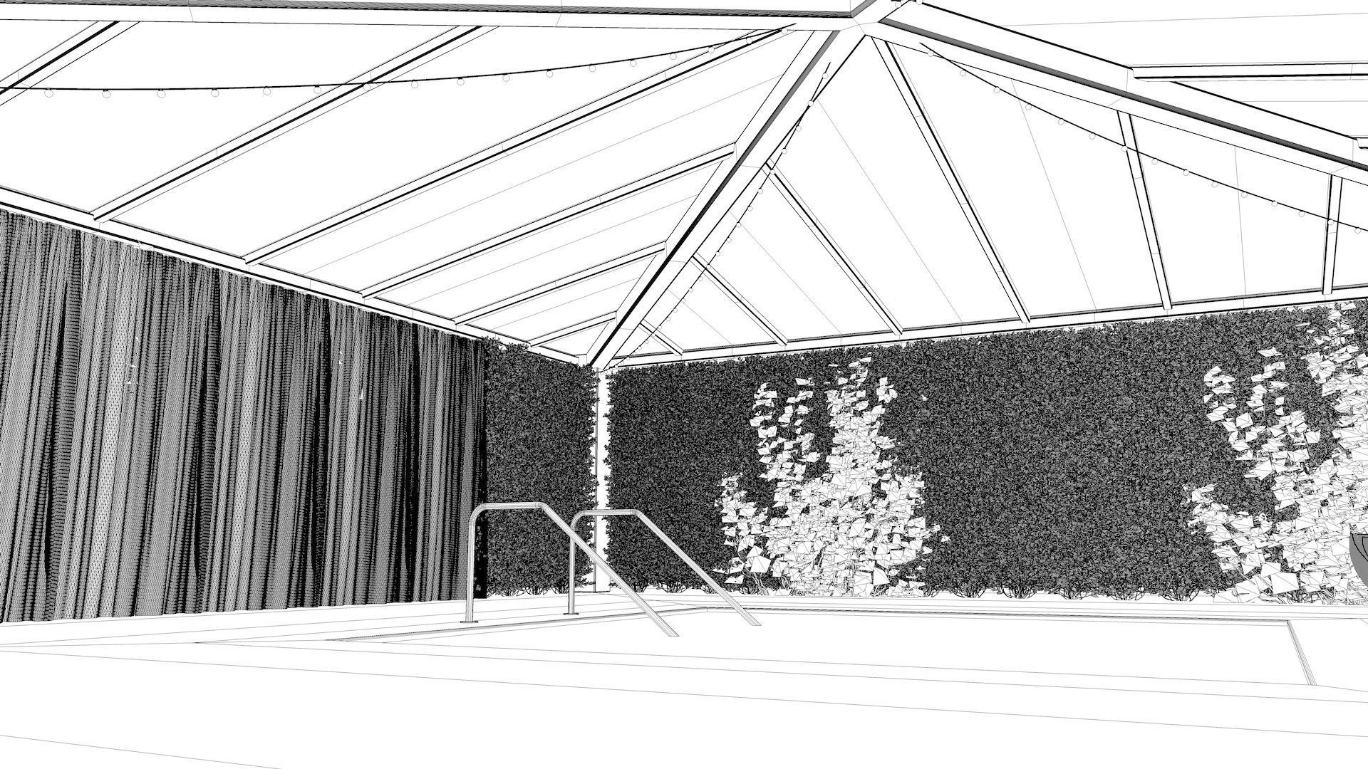 Pool Cabana 3D model_8