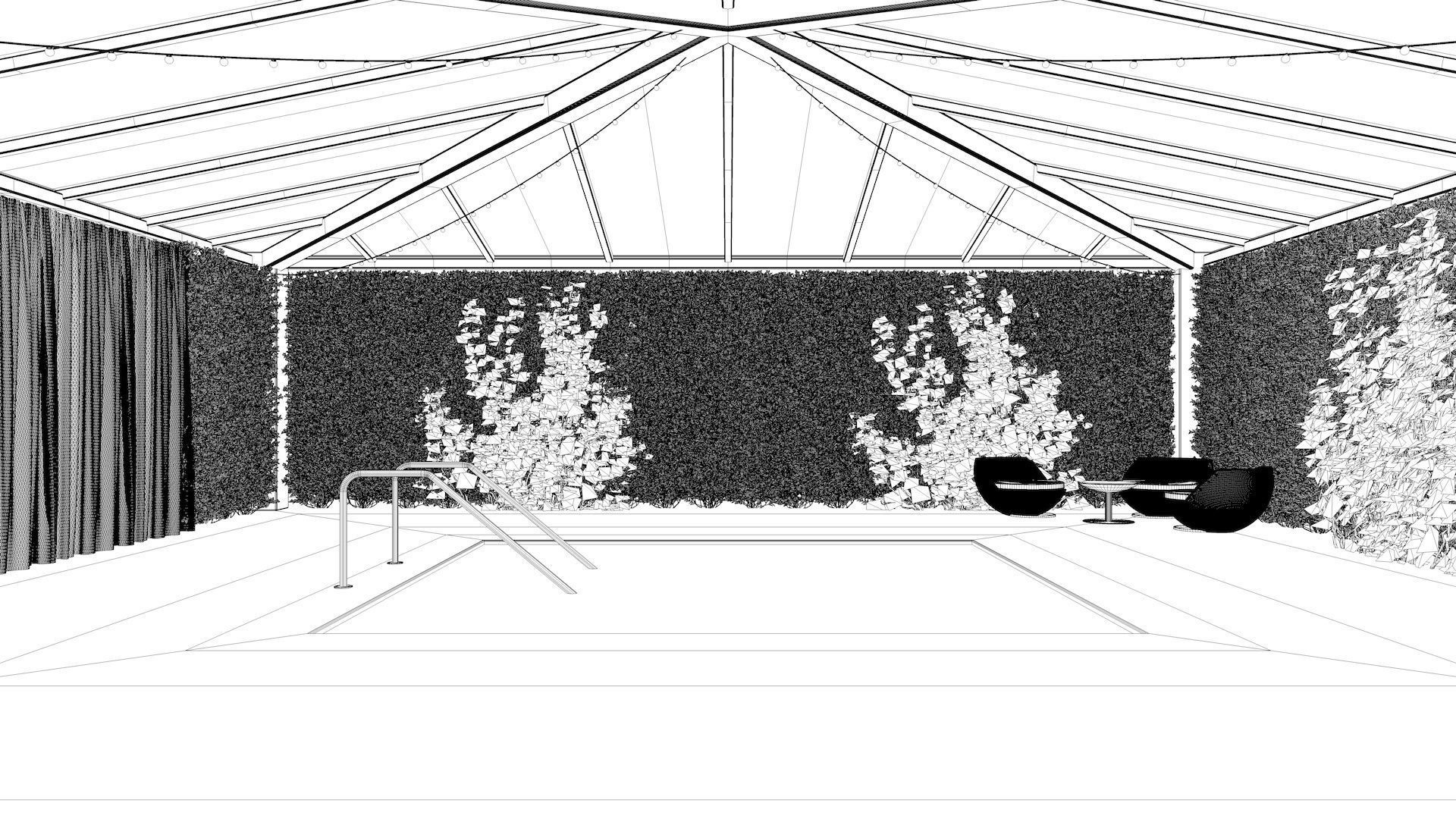 Pool Cabana 3D model_6