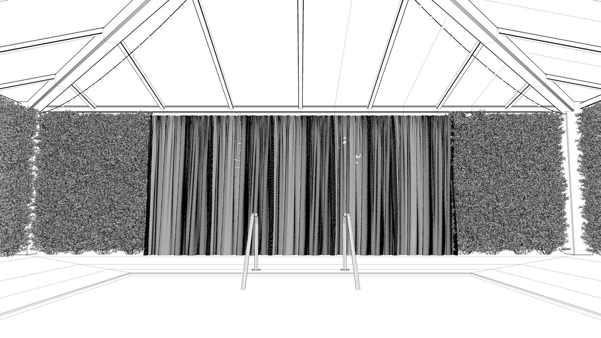 Pool Cabana 3D model_5