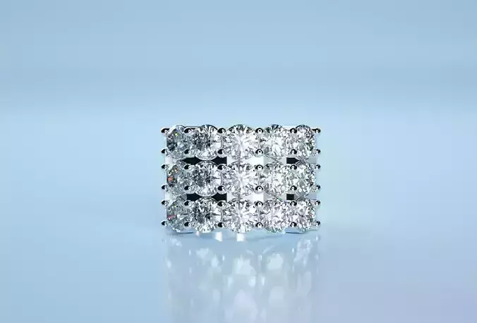 15 Circle Stone Ring