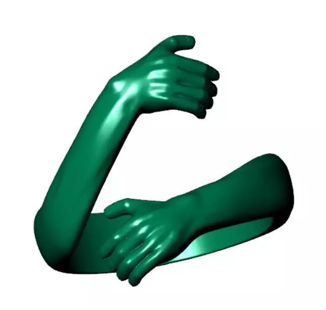 Hug ring hands ring 3D print model 3D print model_0