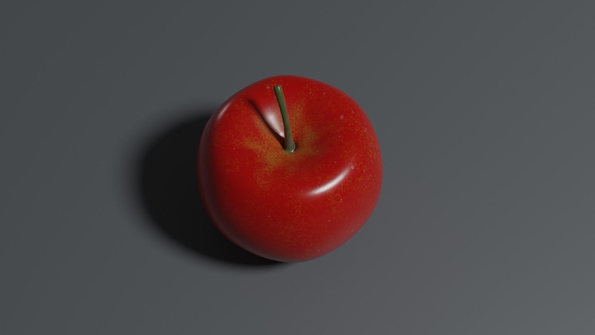 Apple Red 3D model_1