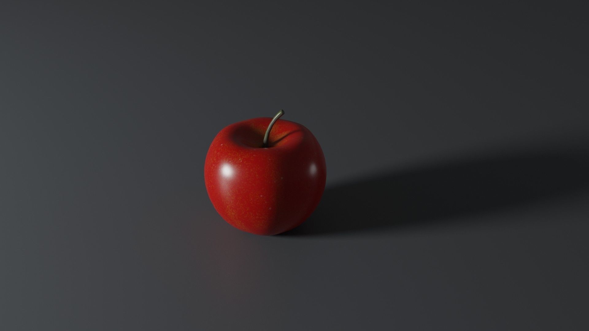 Apple Red 3D model_3