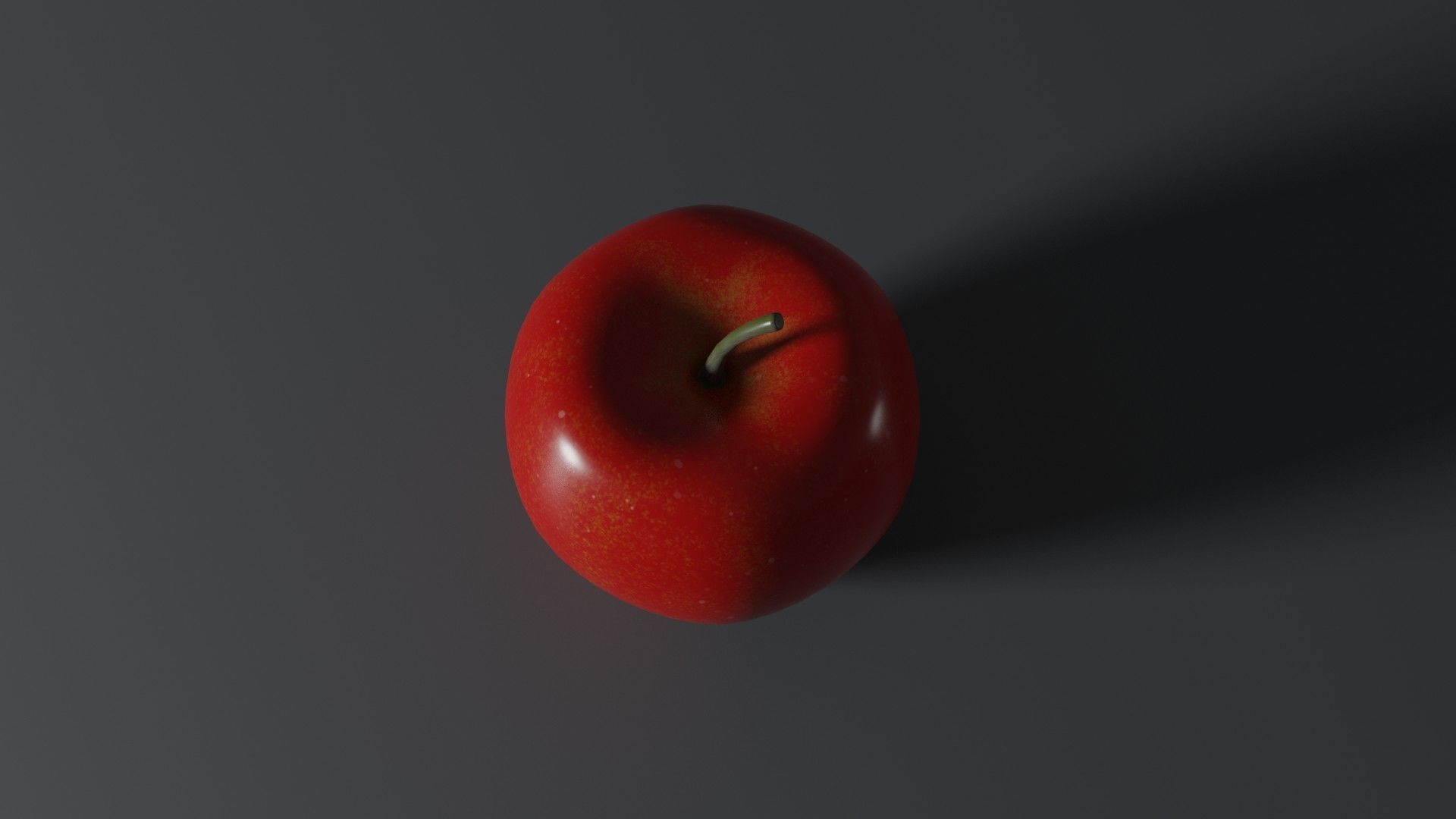 Apple Red 3D model_4